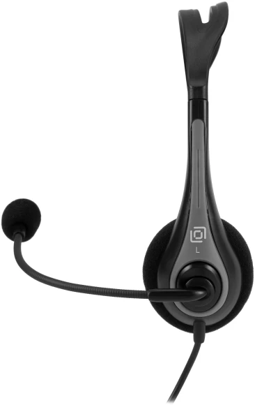 Наушники с микрофоном Оклик HS-M300 черный/серый 1.8м накладные оголовье (1876323) Наушники с микрофоном Оклик HS-M300 черный/серый 1.8м накладные оголовье (1876323)