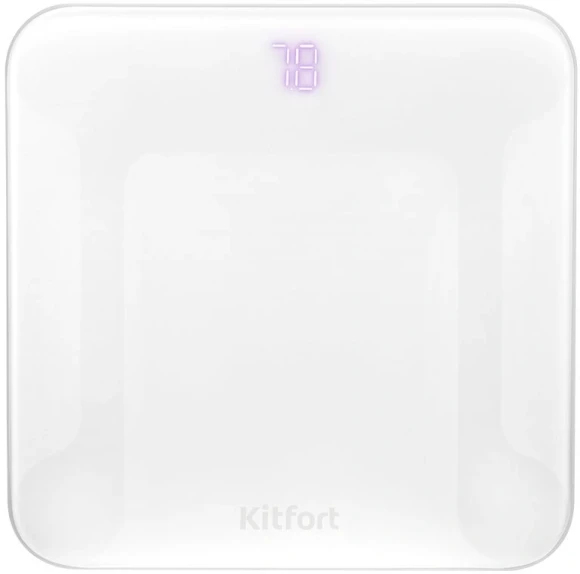 Косметическое зеркало Kitfort КТ-4127 круглое 17.5см настольное белый