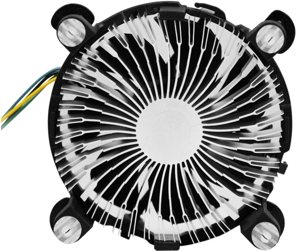 Устройство охлаждения(кулер) KingPrice KPAC-65-PWM3 Soc-1200/1150/1151/1155 черный 4-pin 18-35dB Al 65W 140gr Ret