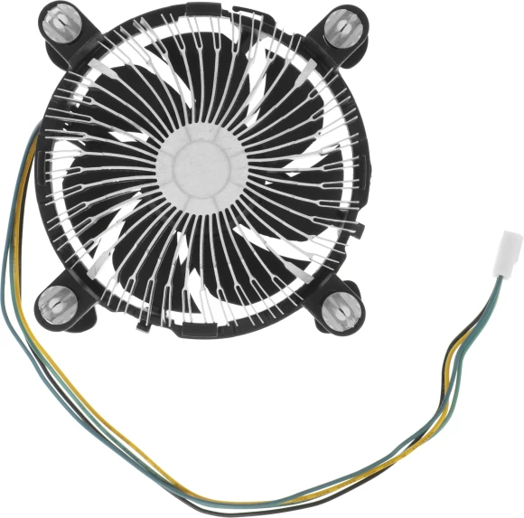 Устройство охлаждения(кулер) KingPrice KPAC-65-PWM3 Soc-1200/1150/1151/1155 черный 4-pin 18-35dB Al 65W 140gr Ret