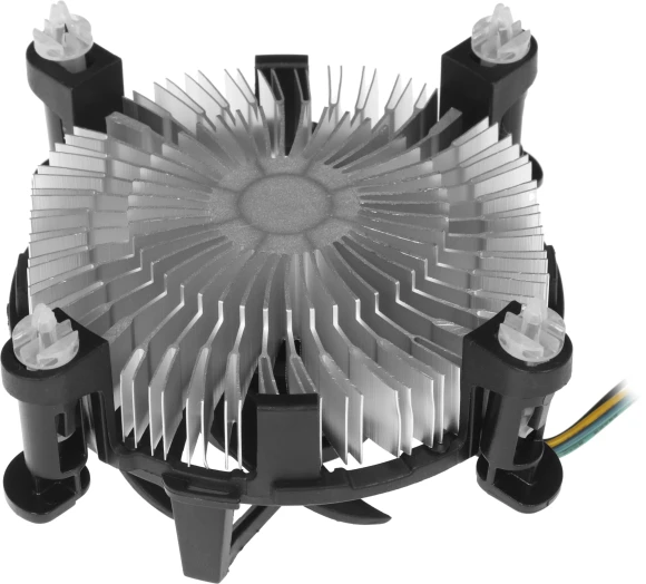 Устройство охлаждения(кулер) KingPrice KPAC-65-PWM3 Soc-1200/1150/1151/1155 черный 4-pin 18-35dB Al 65W 140gr Ret