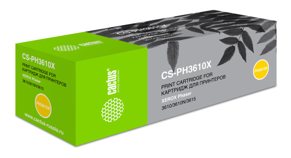 Картридж лазерный Cactus CS-PH3610X 106R02723 черный (14100стр.) для Xerox Phaser 3610/3610N/3615