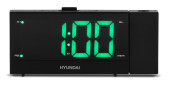 Радиобудильник Hyundai H-RCL243 черный LCD проек.изоб. подсв:зеленая часы:цифровые FM Радиобудильник Hyundai H-RCL243 черный LCD проек.изоб. подсв:зеленая часы:цифровые FM