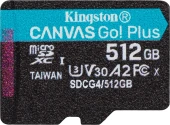 Флеш карта microSDXC 512GB Kingston SDCG4/512GBSP Canvas Go! Plus V30 A2 w/o adapter Флеш карта microSDXC 512GB Kingston SDCG4/512GBSP Canvas Go! Plus V30 A2 w/o adapter