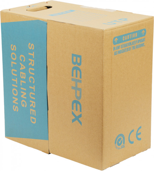 Кабель сетевой BHP-C6CU UTP 4 пары cat.6 solid 0.55мм Cu 305м серый Кабель сетевой BHP-C6CU UTP 4 пары cat.6 solid 0.55мм Cu 305м серый