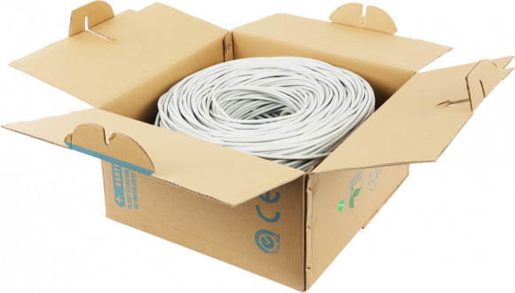 Кабель сетевой BHP-C6CU UTP 4 пары cat.6 solid 0.55мм Cu 305м серый Кабель сетевой BHP-C6CU UTP 4 пары cat.6 solid 0.55мм Cu 305м серый