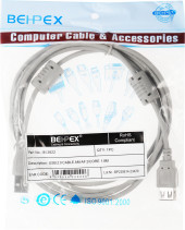 Кабель-удлинитель USB2.0-AM-AF-1.8M-MG USB A(m) USB A(f) 1.8м феррит.кольца серый Кабель-удлинитель USB2.0-AM-AF-1.8M-MG USB A(m) USB A(f) 1.8м феррит.кольца серый