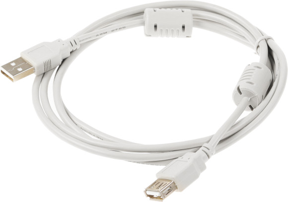 Кабель-удлинитель USB2.0-AM-AF-1.8M-MG USB A(m) USB A(f) 1.8м феррит.кольца серый Кабель-удлинитель USB2.0-AM-AF-1.8M-MG USB A(m) USB A(f) 1.8м феррит.кольца серый