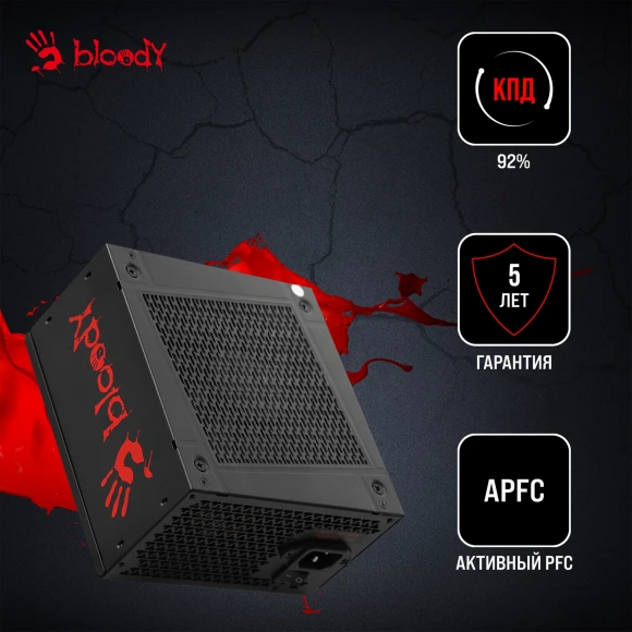 Блок питания Bloody ATX 1250W BD-PS1250P 80+ platinum (20+4pin) APFC 140mm fan 12xSATA Cab Manag RTL Блок питания Bloody ATX 1250W BD-PS1250P 80+ platinum (20+4pin) APFC 140mm fan 12xSATA Cab Manag RTL