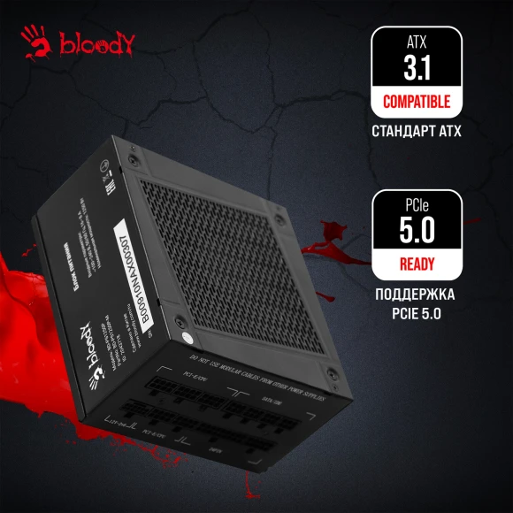 Блок питания Bloody ATX 1250W BD-PS1250P 80+ platinum (20+4pin) APFC 140mm fan 12xSATA Cab Manag RTL Блок питания Bloody ATX 1250W BD-PS1250P 80+ platinum (20+4pin) APFC 140mm fan 12xSATA Cab Manag RTL