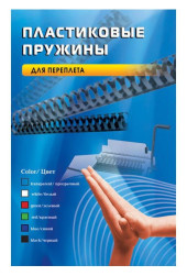 Пружины для переплета пластиковые Office Kit d=6мм 2-25лист A4 белый (100шт) BP2001