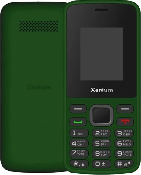 Мобильный телефон Xenium X175 зеленый моноблок 2Sim 1.77" 128x160 Nucleus GSM900/1800 MP3 FM
