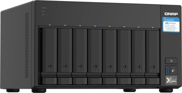 Сетевое хранилище NAS Qnap TS-832PX-4G 8-bay настольный Cortex-A57 AL-324 Сетевое хранилище NAS Qnap TS-832PX-4G 8-bay настольный Cortex-A57 AL-324