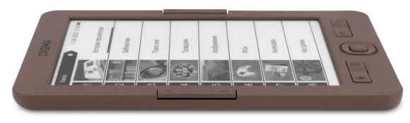 Электронная книга Digma E60C 6" E-ink HD Pearl 1024x758 600MHz/4Gb/microSDHC коричневый