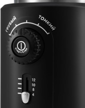 Кофемолка Kitfort KT-747 200Вт сист.помол.:ротац.нож вместим.:70гр черный/серебристый Кофемолка Kitfort KT-747 200Вт сист.помол.:ротац.нож вместим.:70гр черный/серебристый