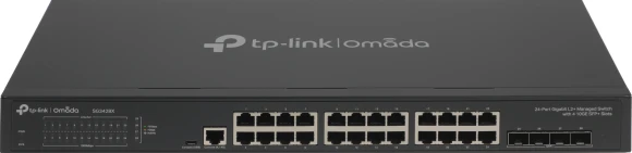 Коммутатор TP-Link SG3428X (L2+) 24x1Гбит/с 4SFP+ управляемый Коммутатор TP-Link SG3428X (L2+) 24x1Гбит/с 4SFP+ управляемый