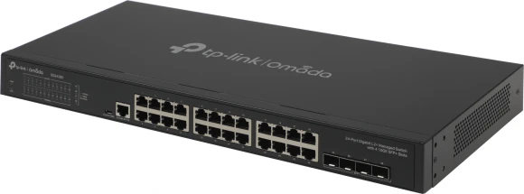 Коммутатор TP-Link SG3428X (L2+) 24x1Гбит/с 4SFP+ управляемый Коммутатор TP-Link SG3428X (L2+) 24x1Гбит/с 4SFP+ управляемый