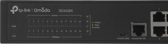 Коммутатор TP-Link SG3428X (L2+) 24x1Гбит/с 4SFP+ управляемый Коммутатор TP-Link SG3428X (L2+) 24x1Гбит/с 4SFP+ управляемый