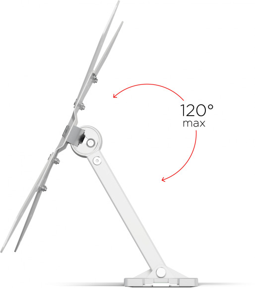 Кронштейн для телевизора Holder LCD-5520-B белый 32"-55" макс.45кг настенный поворотно-выдвижной и наклонный
