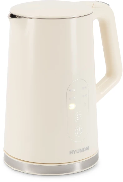 Чайник электрический Hyundai HYK-S3605 1.7л. 2200Вт кремовый корпус: металл