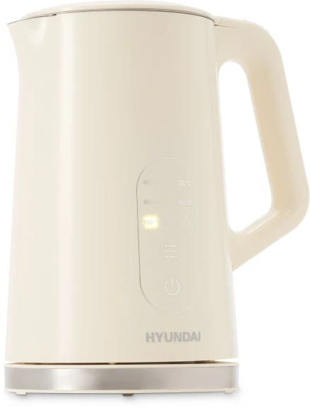 Чайник электрический Hyundai HYK-S3605 1.7л. 2200Вт кремовый корпус: металл