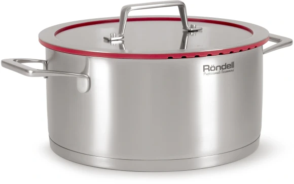 Кастрюля Rondell Verter RDS-2030 4.7л. d=24см (с крышкой) стальной