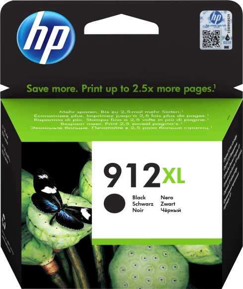 Картридж струйный HP 912XL 3YL84AE черный (825стр.) для HP OfficeJet 801x/802x