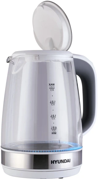 Чайник электрический Hyundai HYK-G8880 2л. 2200Вт серый/серебристый корпус: стекло Чайник электрический Hyundai HYK-G8880 2л. 2200Вт серый/серебристый корпус: стекло