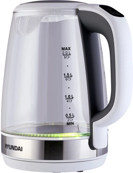 Чайник электрический Hyundai HYK-G8880 2л. 2200Вт серый/серебристый корпус: стекло Чайник электрический Hyundai HYK-G8880 2л. 2200Вт серый/серебристый корпус: стекло