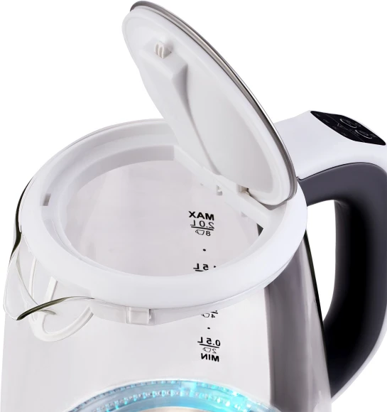 Чайник электрический Hyundai HYK-G8880 2л. 2200Вт серый/серебристый корпус: стекло Чайник электрический Hyundai HYK-G8880 2л. 2200Вт серый/серебристый корпус: стекло