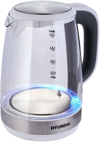 Чайник электрический Hyundai HYK-G8880 2л. 2200Вт серый/серебристый корпус: стекло Чайник электрический Hyundai HYK-G8880 2л. 2200Вт серый/серебристый корпус: стекло