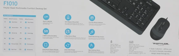 Клавиатура + мышь A4Tech Fstyler F1010 клав:черный/серый мышь:черный/серый USB Multimedia (F1010 GREY) Клавиатура + мышь A4Tech Fstyler F1010 клав:черный/серый мышь:черный/серый USB Multimedia (F1010 GREY)