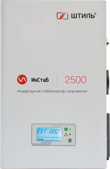 Стабилизатор напряжения Штиль ИнСтаб IS2500 2000Вт 2500ВА белый Стабилизатор напряжения Штиль ИнСтаб IS2500 2000Вт 2500ВА белый