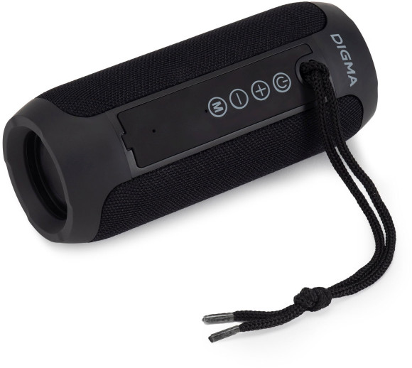 Колонка порт. Digma D-PS1510 черный 10W 2.0 BT 10м 1200mAh