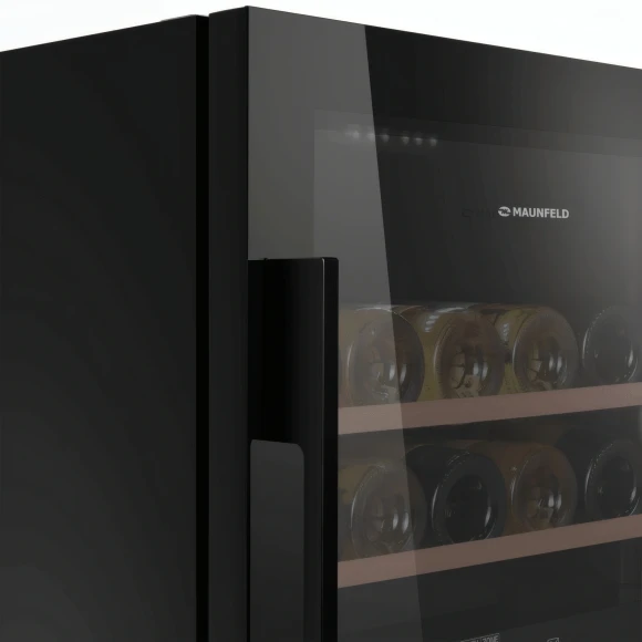 Винный шкаф Maunfeld MFWC-85D28 2-хкамерн. черный глянц. Винный шкаф Maunfeld MFWC-85D28 2-хкамерн. черный глянц.
