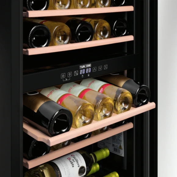 Винный шкаф Maunfeld MFWC-85D28 2-хкамерн. черный глянц. Винный шкаф Maunfeld MFWC-85D28 2-хкамерн. черный глянц.