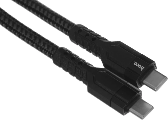 Кабель Hoco U110 Type-C to Type-C USB Type-C (m)-USB Type-C (m) 1.2м черный коробка