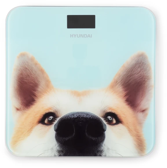 Весы напольные электронные Hyundai H-BS03680 макс.180кг голубой