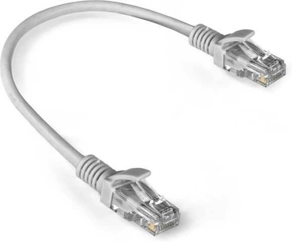 Патч-корд Exegate UTP-RJ45-RJ45-5e-0,3M-LSZH-GY 1Гбит/с UTP 4 пары cat.5E CCA 0.3м серый RJ-45 (m)-RJ-45 (m) (EX286375RUS)
