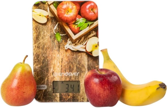 Весы кухонные электронные Endever Chief 507 макс.вес:5кг рисунок/яблоко