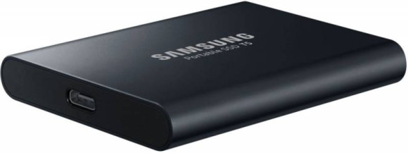 Накопитель SSD Samsung USB-C 1Tb MU-PA1T0B/WW T5 1.8" черный