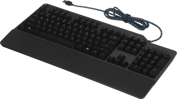 Клавиатура Lenovo K500 RGB механическая черный USB Multimedia for gamer LED (подставка для запястий) (GY40T26479) кабель 1.8м