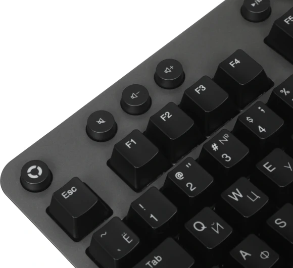 Клавиатура Lenovo K500 RGB механическая черный USB Multimedia for gamer LED (подставка для запястий) (GY40T26479) кабель 1.8м
