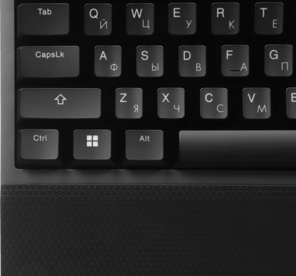 Клавиатура Lenovo K500 RGB механическая черный USB Multimedia for gamer LED (подставка для запястий) (GY40T26479) кабель 1.8м