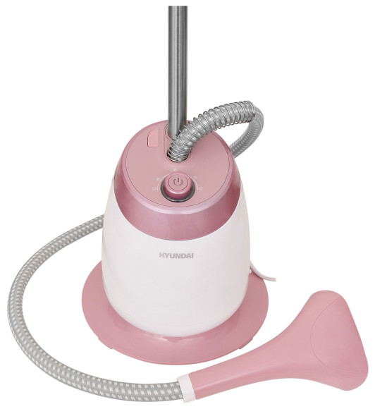 Отпариватель напольный Hyundai H-US02456 1800Вт белый/розовый Отпариватель напольный Hyundai H-US02456 1800Вт белый/розовый