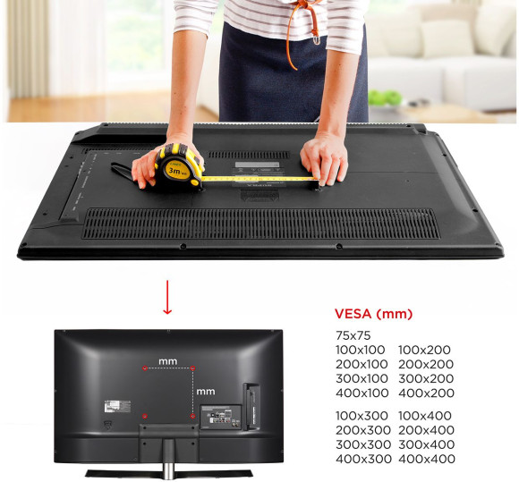 Кронштейн для телевизора Holder LCDS-5071 темный металлик 37"-55" макс.45кг настенный наклон Кронштейн для телевизора Holder LCDS-5071 темный металлик 37"-55" макс.45кг настенный наклон