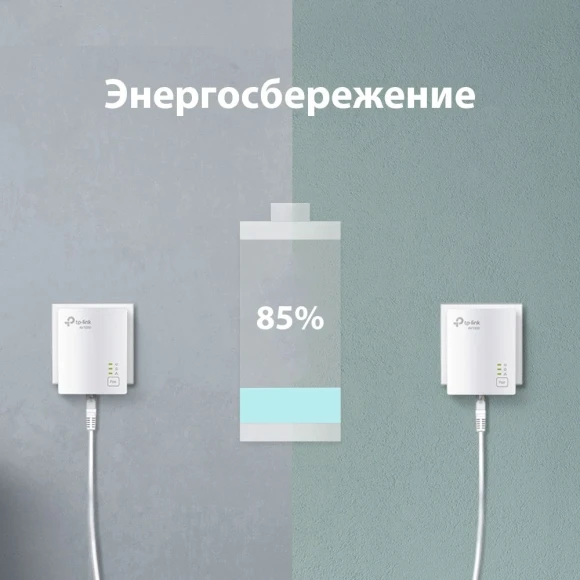 Сетевой адаптер HomePlug AV TP-Link TL-PA7017 KIT AV1000 Gigabit Ethernet (упак.:2шт)