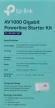 Сетевой адаптер HomePlug AV TP-Link TL-PA7017 KIT AV1000 Gigabit Ethernet (упак.:2шт)