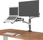Кронштейн для монитора/ноутбука Cactus CS-VM-LH08-AL серебряный 13"-32" макс.16кг настольный поворот и наклон Кронштейн для монитора/ноутбука Cactus CS-VM-LH08-AL серебряный 13"-32" макс.16кг настольный поворот и наклон
