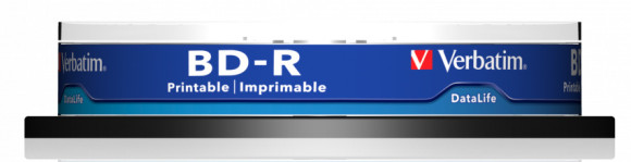 Диск BD-R Verbatim 25Gb 6x Cake Box (10шт) Printable (43804)